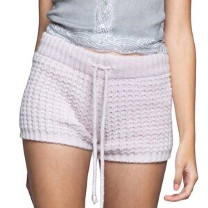 POL Drawstring Waist Loungewear Mini Shorts Pink Size Small NWT